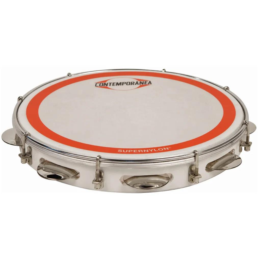 Pandeiro Contemporanea 11" White - Peau Super Nylon