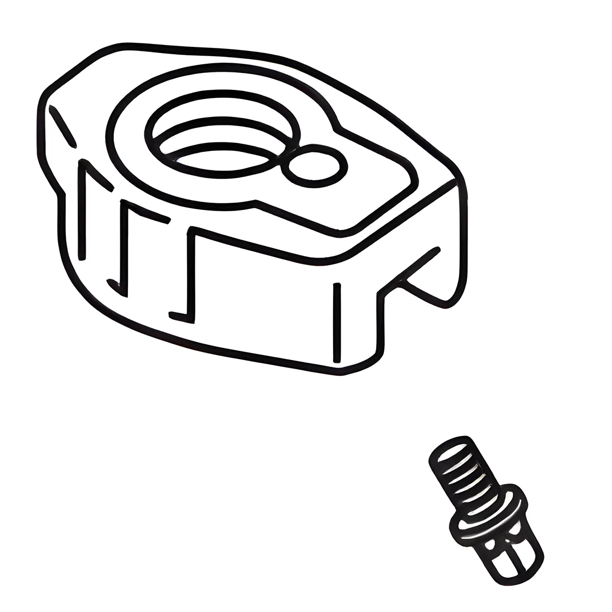 Ecrou Pearl Pour Tilter Dcl300P (X1)