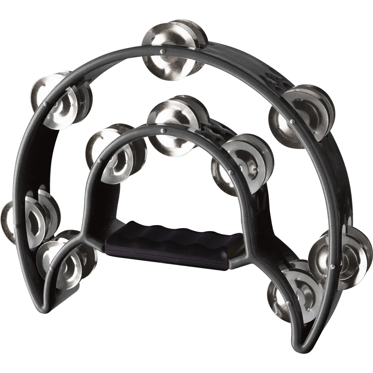 Tambourin Stagg - Double Demi Lune - 20 Cymb - Black