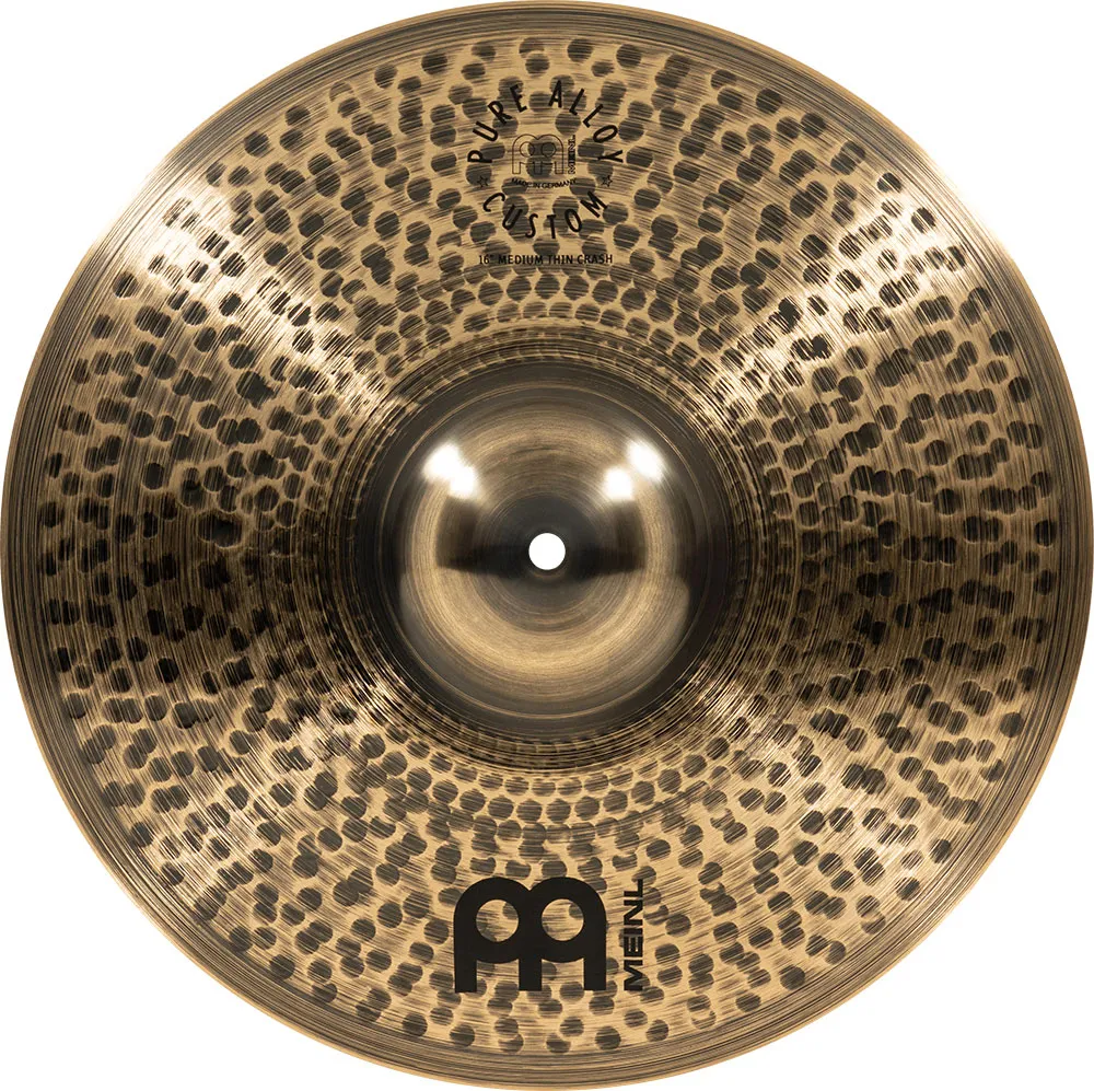 MEINL Pure Alloy Custom 16" Medium Thin Crash