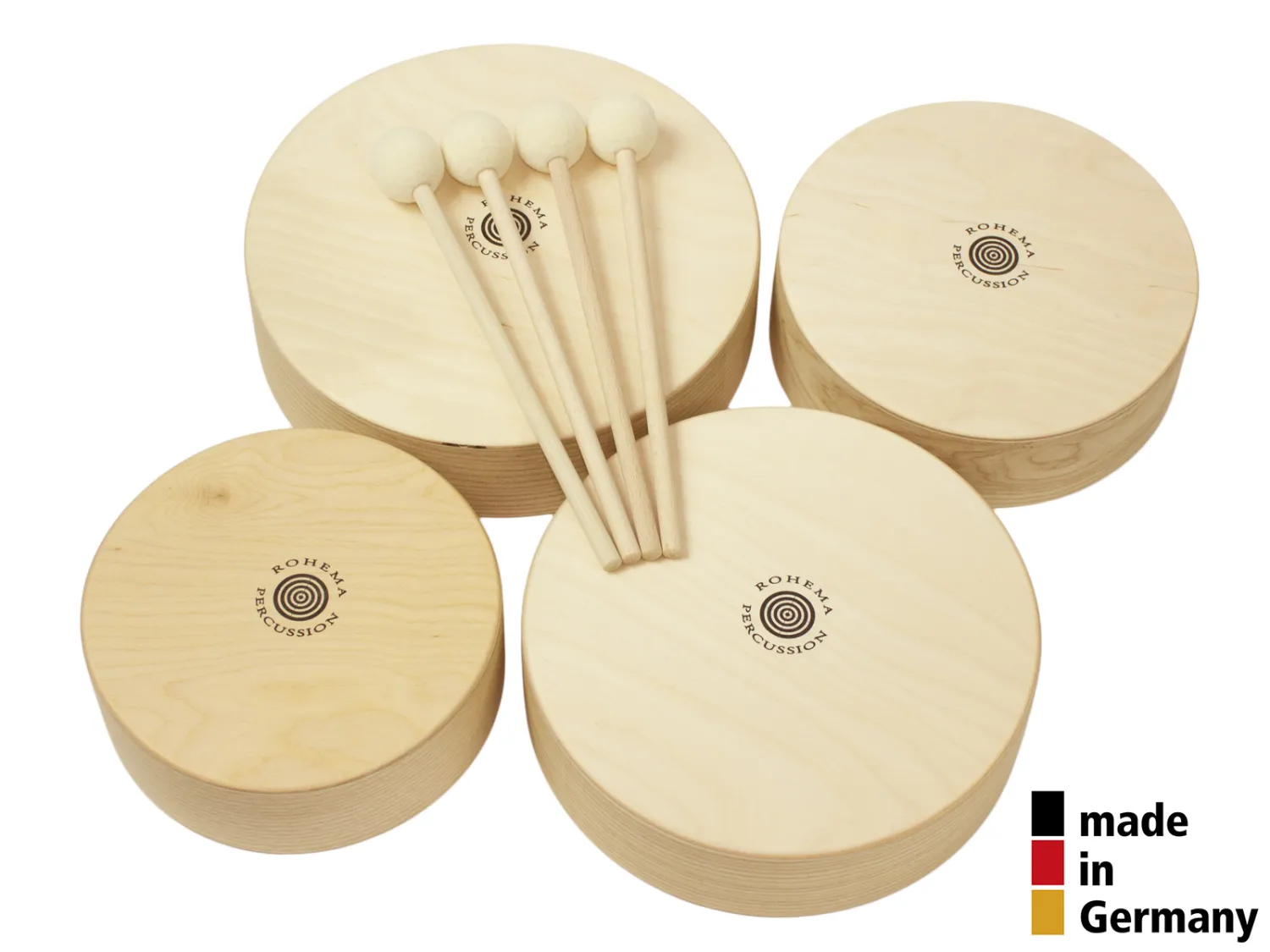 Set Toms Rohema En Bois - 4Pcs + Baguette (X4)