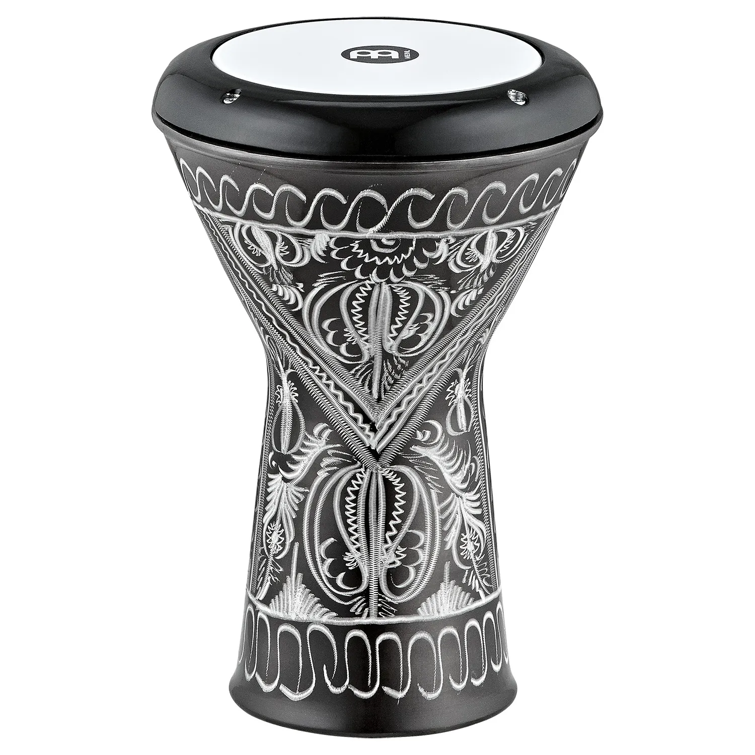 Darbouka Meinl Soprano Alu 15.2 X 30.5Cm - Black/White