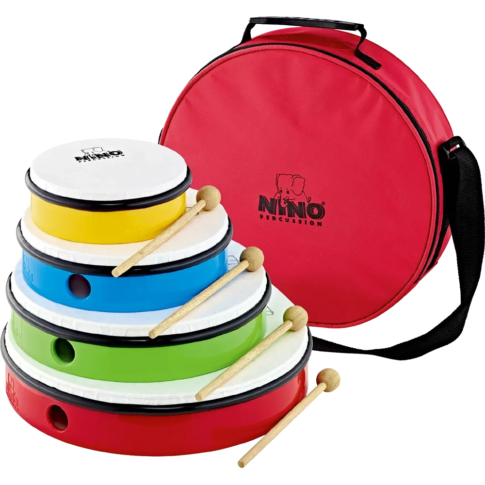 Set Tambourins Nino 06"/08"/12"/12" - 4Pcs + Housse