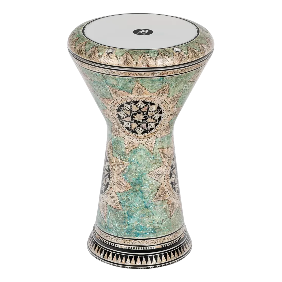 Darbouka Meinl 8 3/4" Artisan Edition Egypt - White Pearl/Mosaic Quee