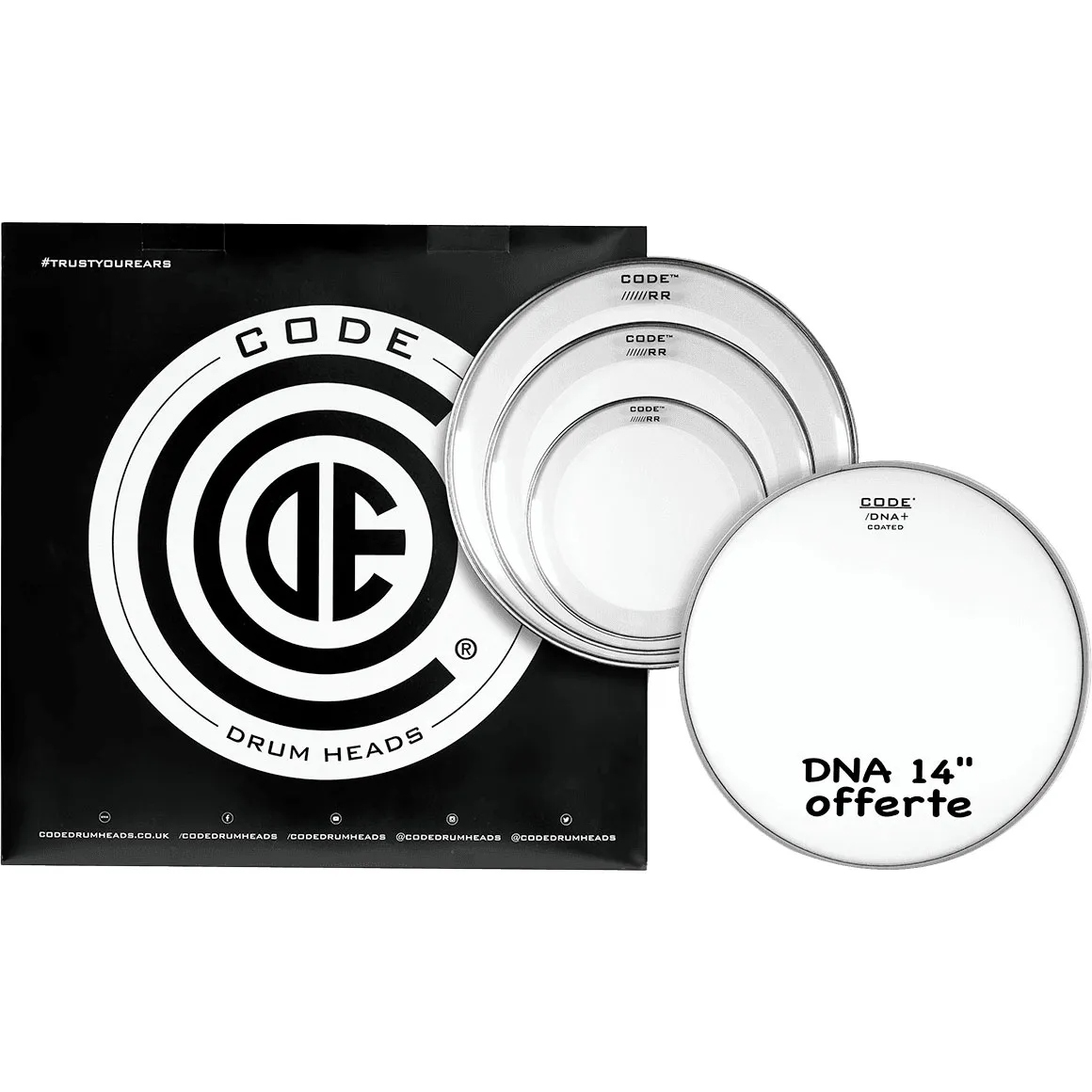 Pack CODE Reso Ring 10"/12"/16" Clear + Dna 14" Coated