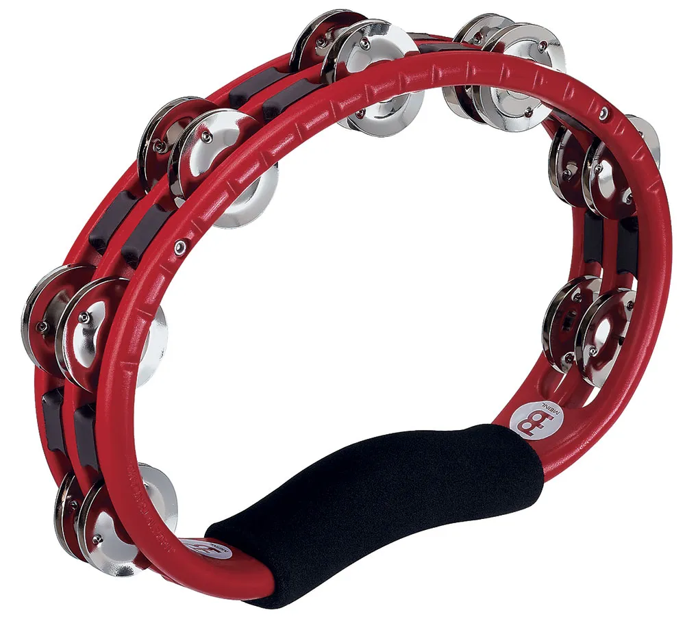 Tambourin Meinl Demi-Lune - 2 Rangs - Acier - Red