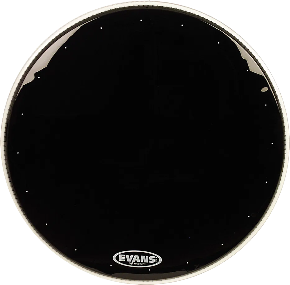 EVANS EQ1 22" Resonant Bass Black