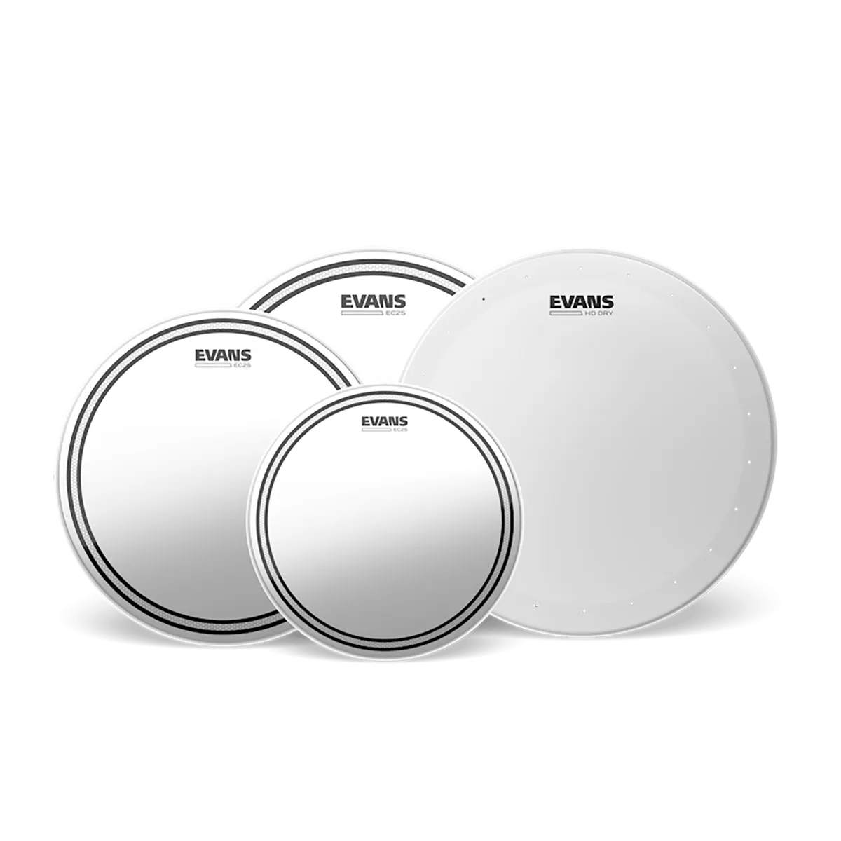 EVANS Pack EC2S Clear 10"/12"/14" + HD Dry 14"