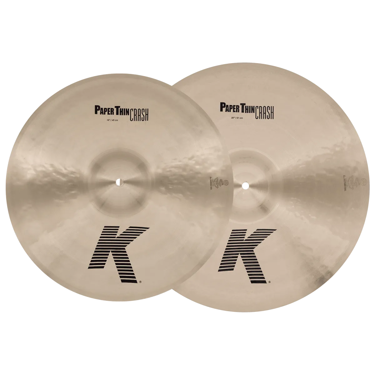 ZILDJIAN Pack K Paper Thin Crash Pack 2pcs