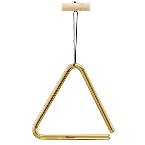Triangle Meinl Laiton Massif 15Cm + Cordelette Et Poignee Bois
