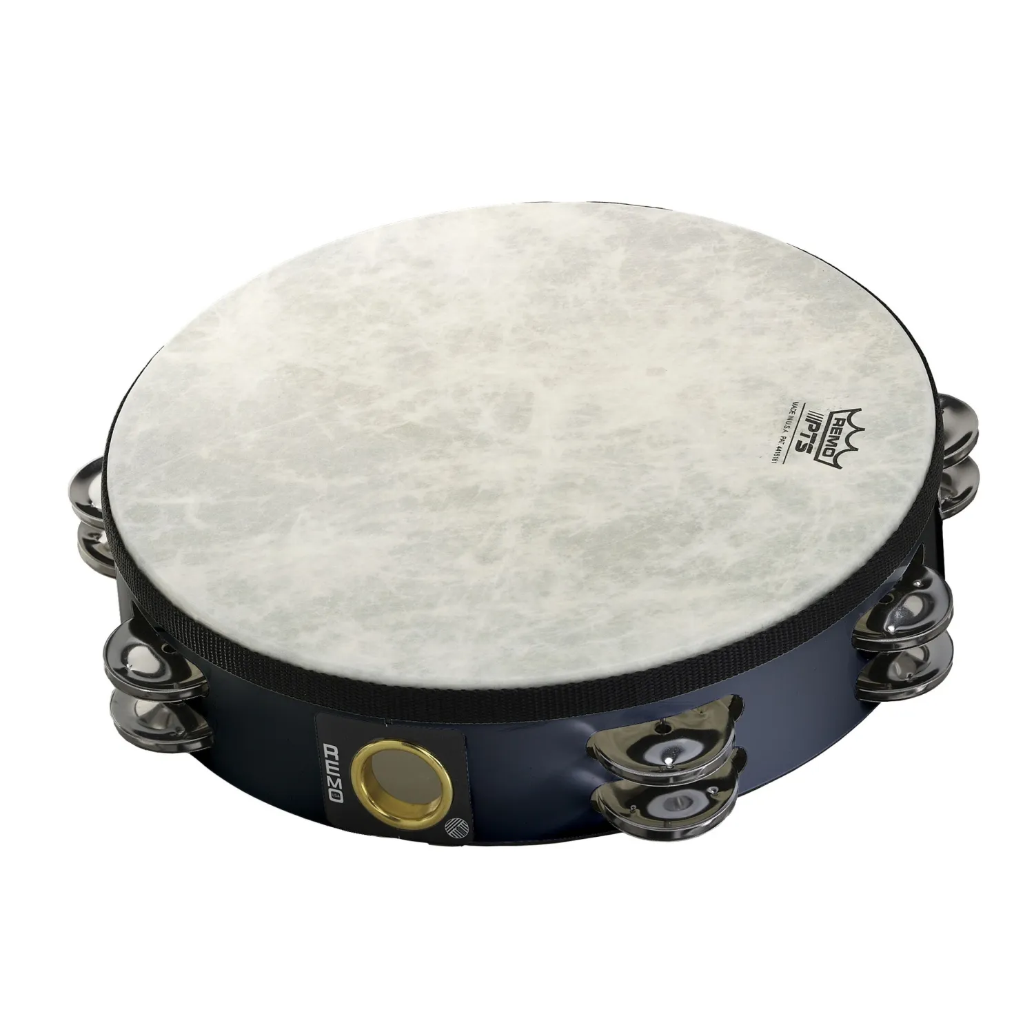 Tambourin Remo 10" Fiberskyn - 2 Rangs Black