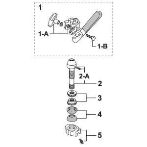 Ecrou Pearl Pour Tilter Dcl300P (X1)