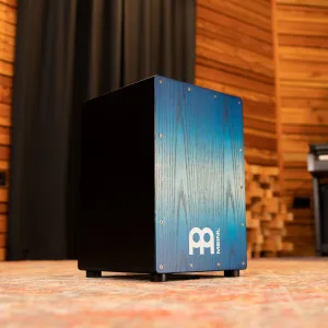 MEINL MCAJ100BK-PBF Cajon Headliner Snare Cajon Pacific Blue Fade 