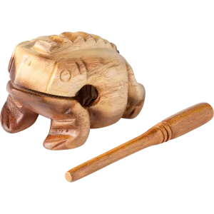 Guiro Nino Grenouille Bois Naturel - Large