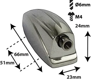 Coquille Sparedrum GC Entre-Axe = 51mm (X1) Black