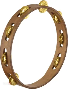 Tambourin Meinl 10" Bois - 1 Rang - Cuivre Martele - Walnut Brown