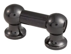 Coquille Spare Drum Tube Lug - Double Tirant - 25mm - Black