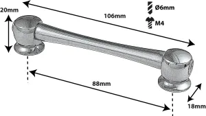 Coquille Spare Drum Tube Lug - Double Tirant - 88Mm