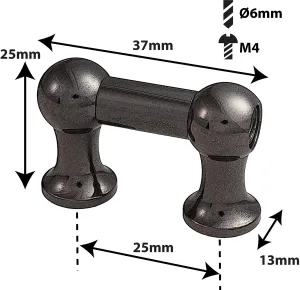 Coquille Spare Drum Tube Lug - Mono Tirant - 25mm - Black - GC