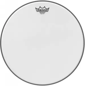 REMO White Suede 16" Ambassador