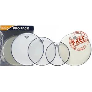 REMO Pack Emperor 12"/13"/16" Clear + Ambassador 14" Coated