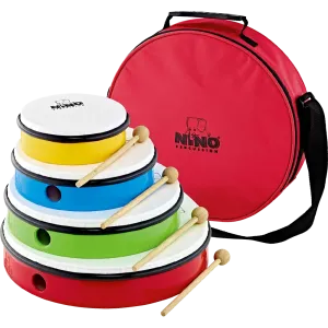 Set Tambourins Nino 06"/08"/12"/12" - 4Pcs + Housse