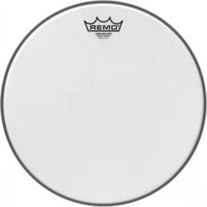 REMO White Suede 12" Ambassador