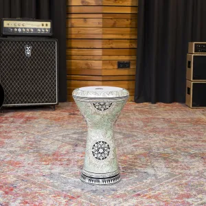 Darbouka Meinl 8 3/4" Artisan Edition Egypt - White Pearl/Mosaic Quee