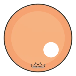 REMO Colortone 18" Powerstroke 3 Bass Orange W/Hole