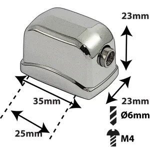 Coquille Sparedrum Tm/Caisse Claire Entre-Axe = 25mm (X1)
