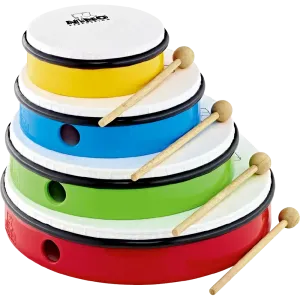 Set Tambourins Nino 06"/08"/12"/12" - 4Pcs + Housse