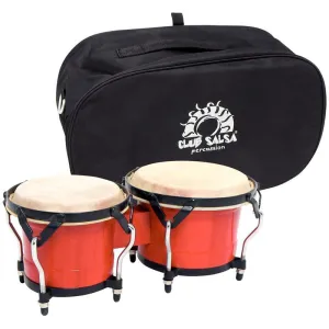 Bongos GEWA Club Salsa 6.5/7.5" - Rouge + Housse