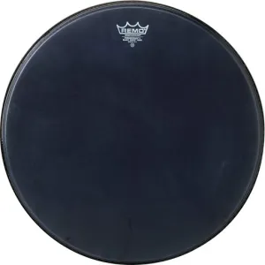 REMO Black Suede 22" Bass Powerstroke 3