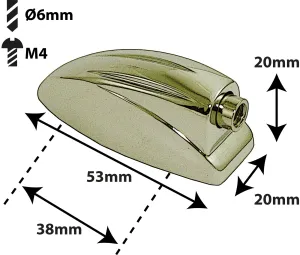 Coquille Sparedrum Tm/Caisse Claire/GC Entre-Axe = 38mm (X1) Gold