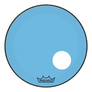 REMO Colortone 18" Powerstroke 3 Bass Blue W/Hole