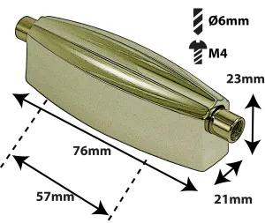 Coquille Sparedrum Caisse Claire Radioking Style Entre-Axe = 57mm (X1) Gold