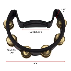 Tambourin Pearl Demi Lune - Laiton - Fixation