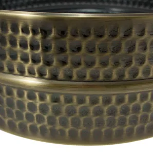 Fut Sparedrum 14 X 05" Laiton Martele Black Nickel