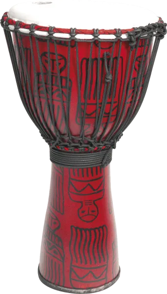Produit Djembe Tanga 9.5" Energy - Fibre - Red Sarong Image