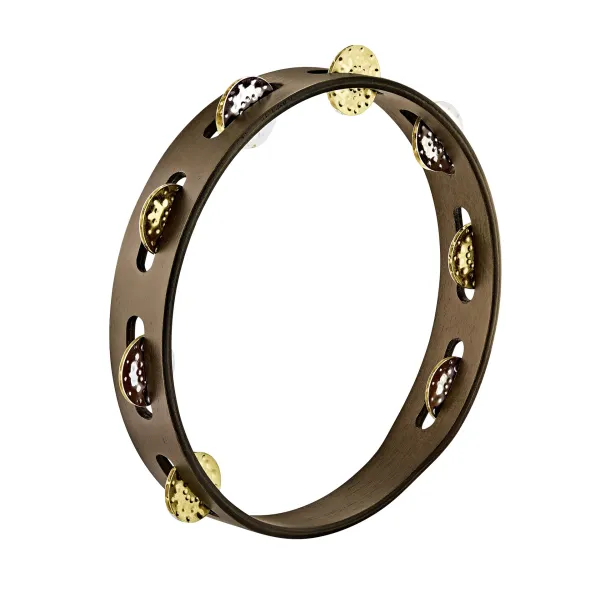 Produit Tambourin Meinl 10" Bois - 1 Rang Nickel/Laiton Marteles - Walnut Bro Image