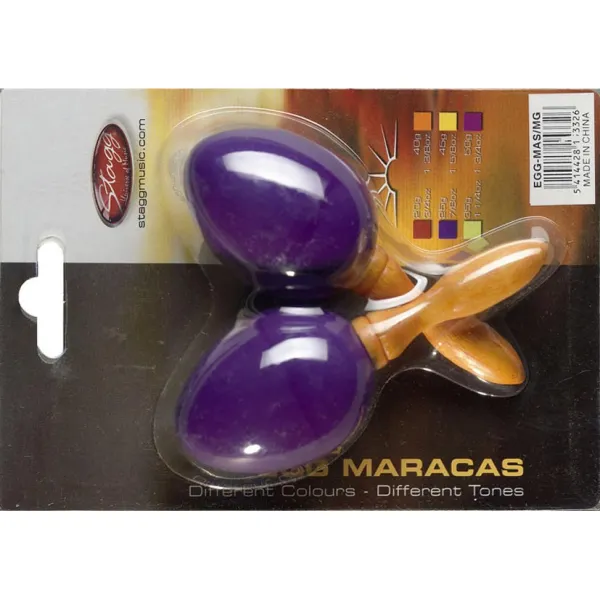 Produit Shaker Stagg Egg Purple - Manche Bois - La Paire Image