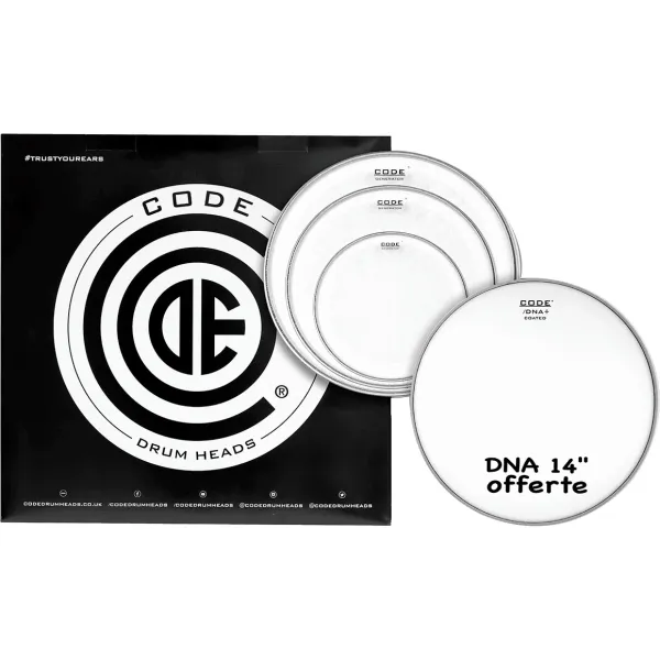 Produit Pack CODE Generator 10"/12"/16" Clear + Dna 14" Coated Image