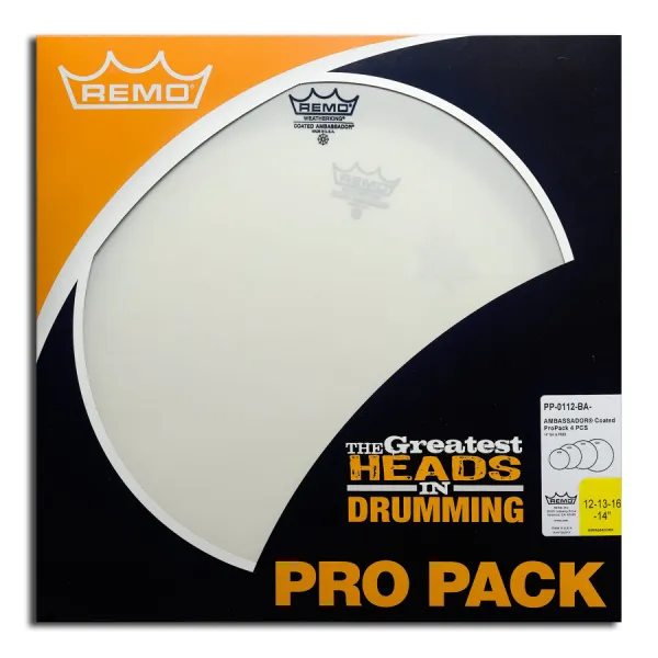 Produit REMO Pack Ambassador 12"/13"/16"Coated + Ambassador 14" Coated Image