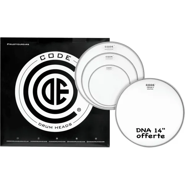 Produit Pack CODE Dna 10"/12"/14" Clear + Dna 14" Coated Image