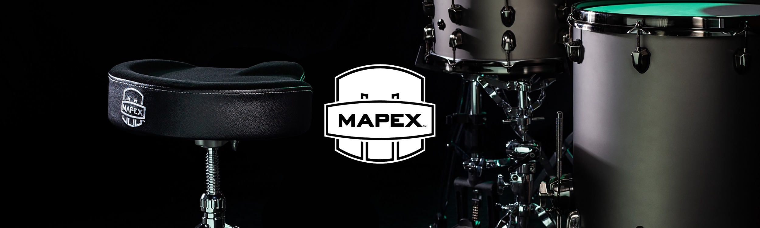 Mapex T675A siège de batterie avec assise moto