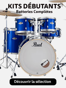 Batterie d'étude complète Standard 22 + hardware + cymbales (HH